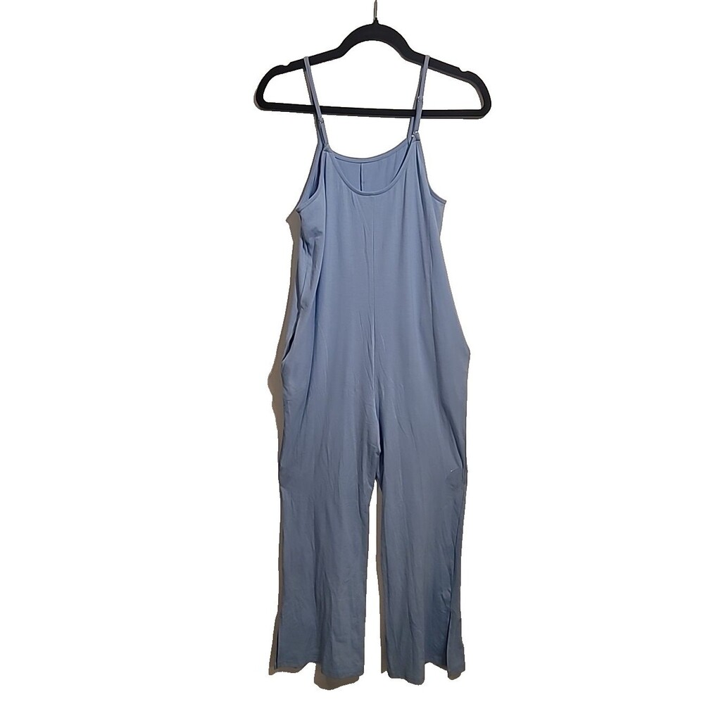 Unbranded Light Blue Spaghetti Strap Jumpsuit, Girls Size 14Y (3XL), Baggy &...